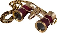 Levenhuk Broadway 325F Opera Glasses (with LED light and chain), Red - Theatre Binoculars