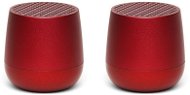 Lexon Twin Mino+, Red - Bluetooth Speaker