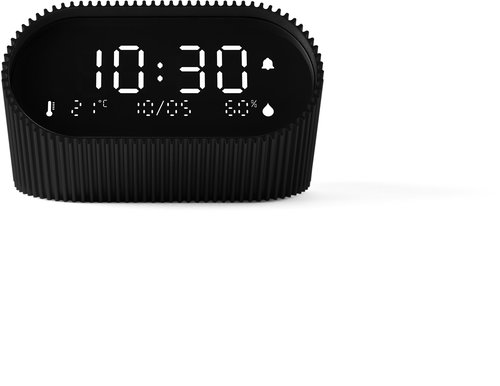 Lexon Ray Clock Matt Black - Alarm Clock - Main image