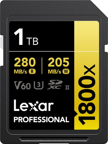 Lexar SDXC Pro 1800x 1TB - Speicherkarte - Hauptbild