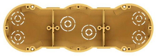 LOGUS90 installation Cavity wall socket - triple - Minibox - Main image