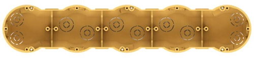 LOGUS90 installation Cavity wall socket - quintuple - Minibox - Main image