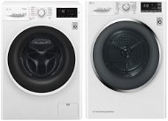 LG F84J6TY0W + LG RC81U2AV2W - Washer Dryer Set