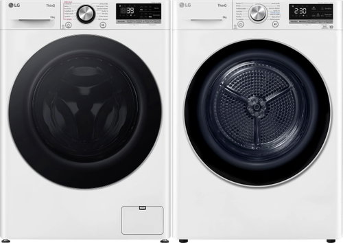 LG FSR7A04WC + LG RC81V9AV3N - Washer Dryer Set - Main image