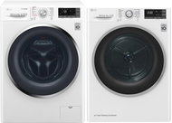 LG F84J8TS2W + LG RC82EU2AV3Q - Washer Dryer Set