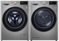 LG F4WV709P2T + LG RC91V9EV2Q - Washer Dryer Set