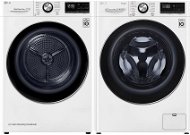 LG F4WV909P2 + LG RC91V9AV2W - Washer Dryer Set