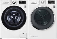 LG F4WV909P2 + LG RC91U2AV2W - Washer Dryer Set