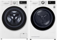 LG F4WT409AIDD + LG RC91V9AV2W - Washer Dryer Set