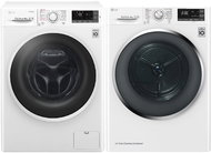 LG F104J6JY0W + LG RC91U2AV2W - Washer Dryer Set