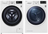 LG F4WV710P0E + LG RC82EU2AV4Q - Washer Dryer Set