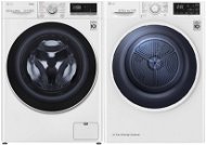 LG F4WV710P0E + LG RC80EU2AV4D - Washer Dryer Set