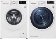 LG F4WV310S3E + LG RC82EU2AV4Q - Washer Dryer Set