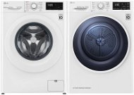 LG F4WV310S3E + LG RC80EU2AV4D - Washer Dryer Set