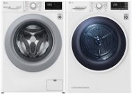 LG F48V3TW4W + LG RC82EU2AV4Q - Washer Dryer Set