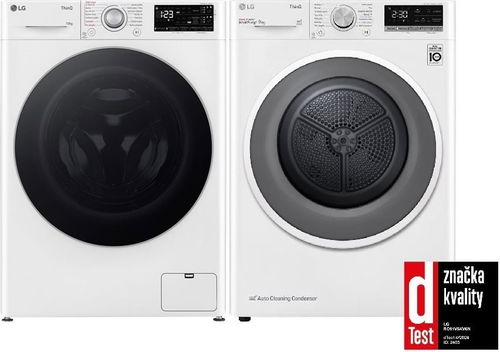 LG FASR3A04WS + LG RC91V5AV6N - Set pračka a sušička - Hlavní obrázek