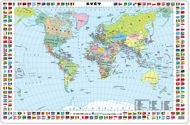 LINARTS mit Karte WORLD - Schreibunterlage