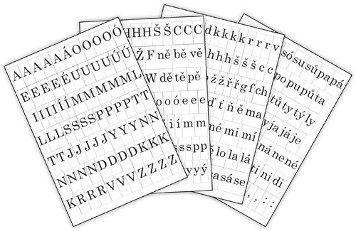 LINARTS Drucksatz ABECEDA - Buchstaben - Hauptbild