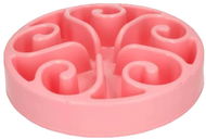 Eat Slow Live Longer Original zpomalovací, růžová, 20 cm - Miska pro psy