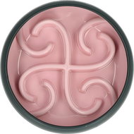 Eat Slow Live Longer Tumble zpomalovací, růžová, 20 cm - Miska pro psy