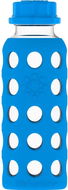 Lifefactory Skleněná láhev 265 ml dětská plochý uzávěr, Cobalt blue - Kojenecká láhev