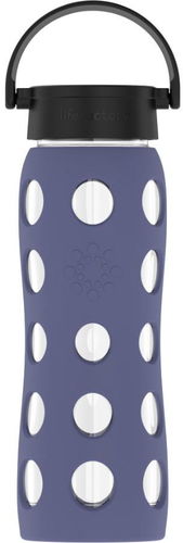 Lifefactory Skleněná láhev 650 ml klasický uzávěr Dusty Purple - Láhev na pití - Hlavní obrázek
