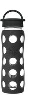 Lifefactory Skleněná láhev 650 ml klasický uzávěr Onyx - Láhev na pití