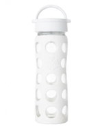 Lifefactory Glass bottle 475 ml classic cap Optic White - Drinking Bottle