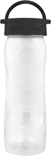 Lifefactory Skleněná láhev 475 ml klasický uzávěr White Ombre - Láhev na pití - Hlavní obrázek