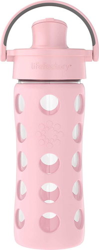 Lifefactory Glass bottle 350 ml ACTIV cap Desert Rose - Drinking Bottle - Main image
