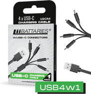 LIIBATTARIES Charger 19 cm USB-A > 4× USB-C - Battery Charger
