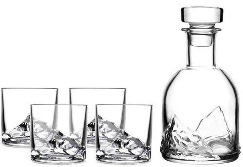 LIITON Everest Whiskey set decanter + 4 glasses - Whisky Set - Main image