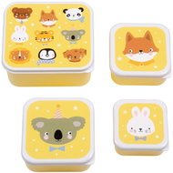 A Little Lovely Company Set of four snack boxes, animal friends - Lunch Box