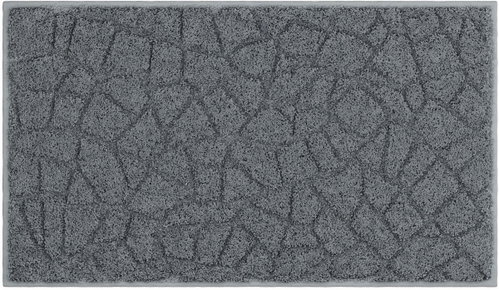 LineaDue Terazzo Bathroom mat, anthracite, 65 × 115 cm - Bath Mat - Main image
