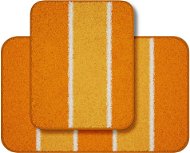Koupelnová předložka LineaDue Waymore set 2 ks 50 × 80 cm + 50 × 40 cm, oranžová - Koupelnová předložka