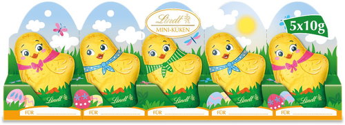 Lindt Mini chicks 5 × 10 g - Chocolate - Main image