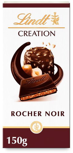 Lindt Creation Dark chocolate filled with hazelnut filling 150 g - Chocolate - Main image