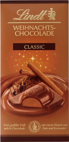 Lindt Christmas chocolate with cinnamon and coriander 100 g - Chocolate - Main image