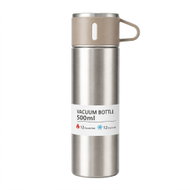 Livefy termoska s hrnkem Vello 500 ml, béžová - Thermos