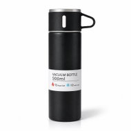 Livefy termoska s hrnkem Vello 500 ml, černá - Thermos