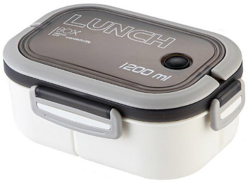 Livefy obědový box s příborem Lunch 1,2 l, bílý - Lunch Box - Main image