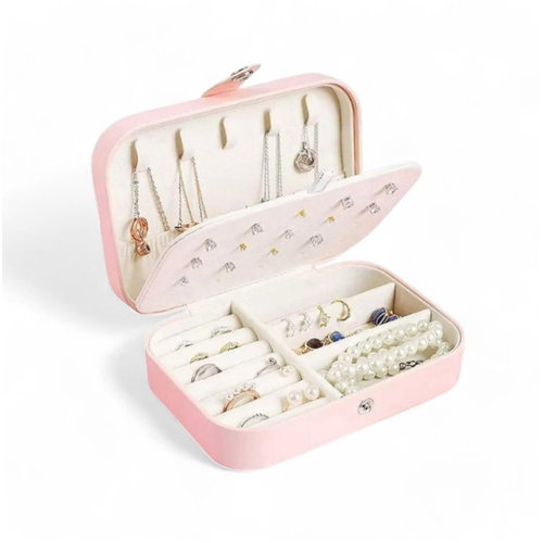 Livefy jewellery box Velvet, pink - Jewellery Box - Main image