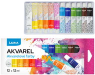 LUMA Watercolour in tubes, 12 colours x 12 ml - Watercolour Paints