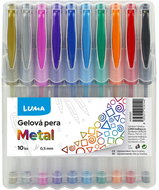 LUMA Metal, 0.5 mm - set of 10 colours - Gel Pen 