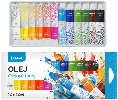 LUMA set 12 colours x 12 ml - Oil Paints - Main image