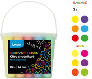 LUMA chodníkové barevné, klasické a neonové barvy - box 15 ks - Křídy