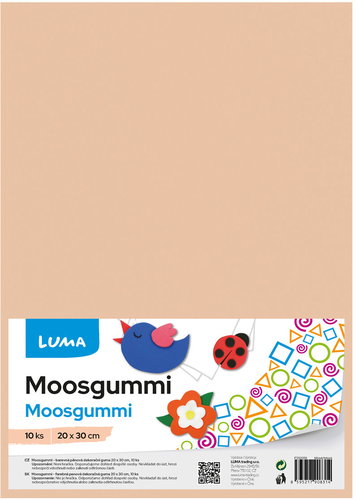 LUMA Moosgummi A4 body - pack of 10 - Moosgumi Foam Rubber - Main image