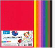 LUMA Moosgummi A4 samolepicí, mix barev - balení 10 ks - Moosgumi Foam Rubber
