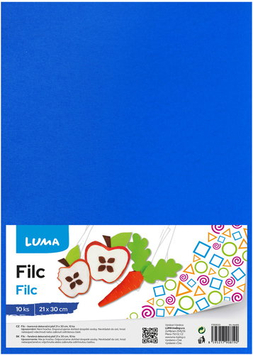 LUMA A4 dark blue - pack of 10 - Craft Felt - Main image
