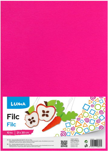 LUMA A4 pink - pack of 10 - Craft Felt - Main image